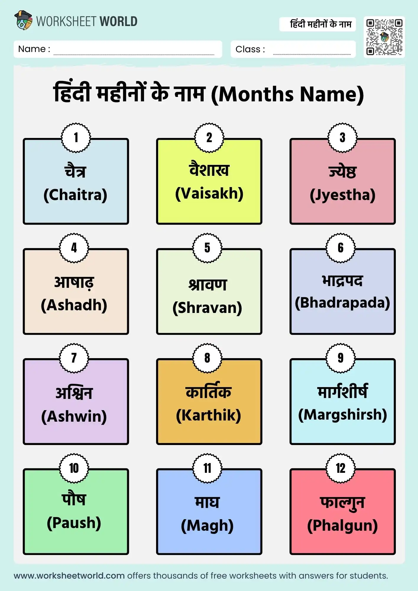 hindu calendar months name in hindi and english chart for kids