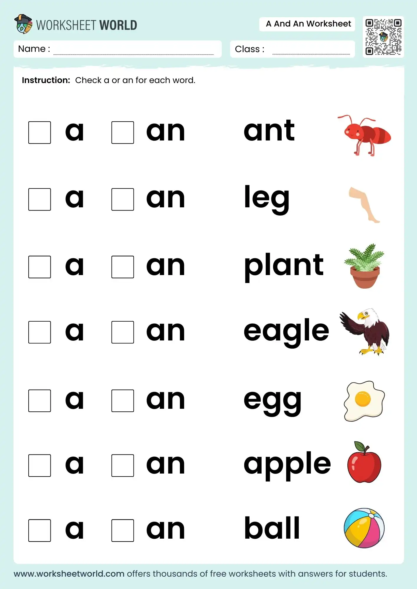 a-and-an-worksheet a an worksheet ukg class 1 class 2 printable grammar