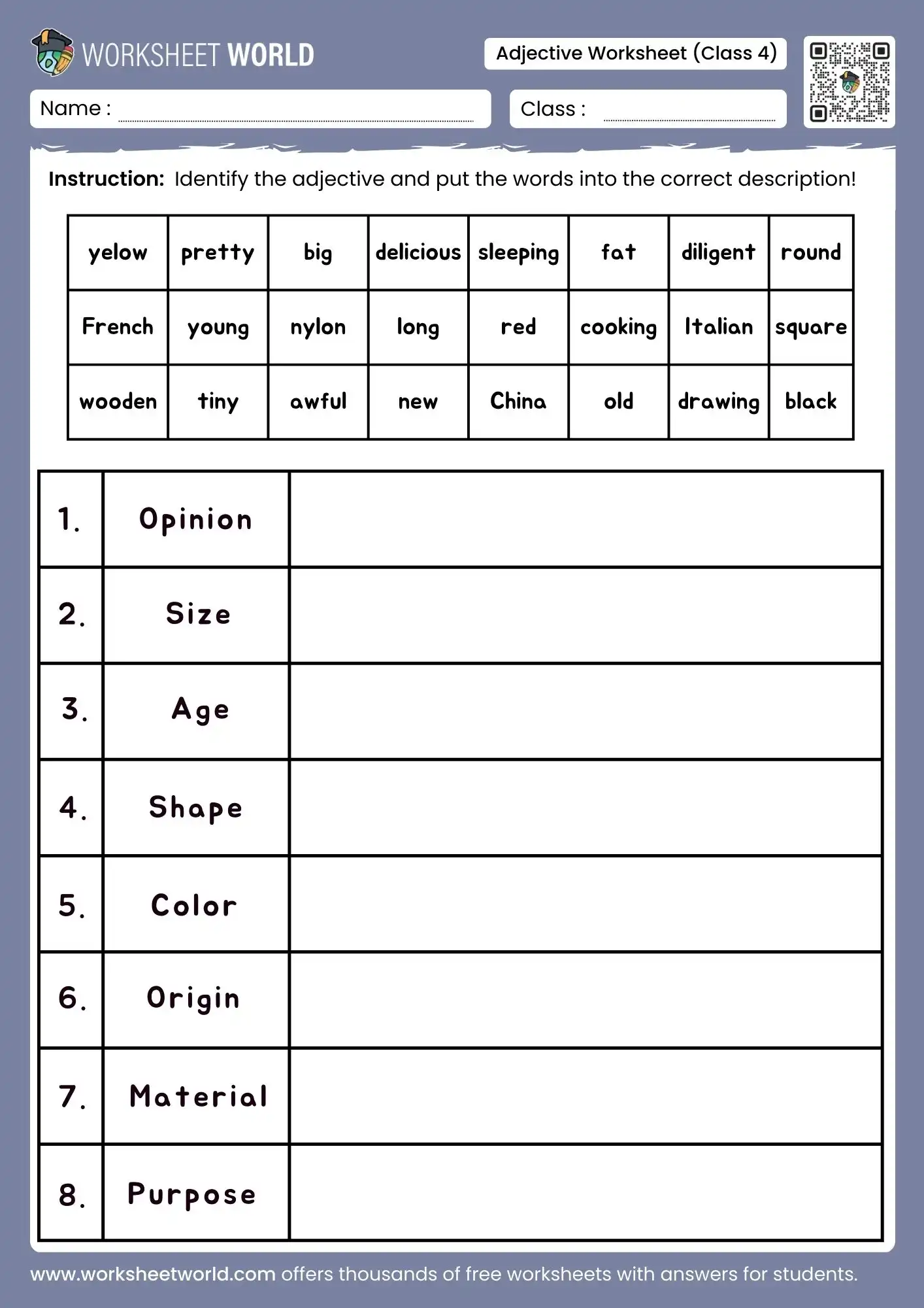 adjective-worksheet-for-class-4 adjective worksheet for class 4 adjective sorting activity pdf