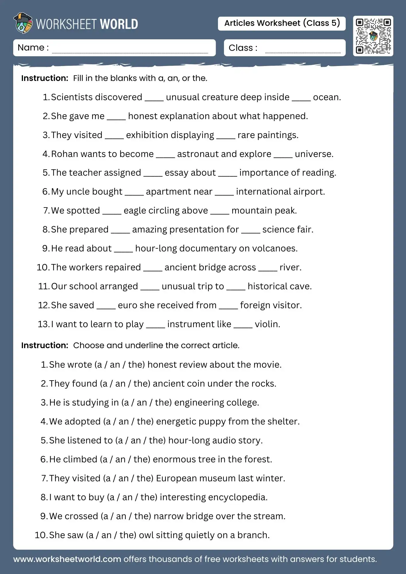 articles-worksheet-for-class-5 articles worksheet for class 5 grammar practice pdf free