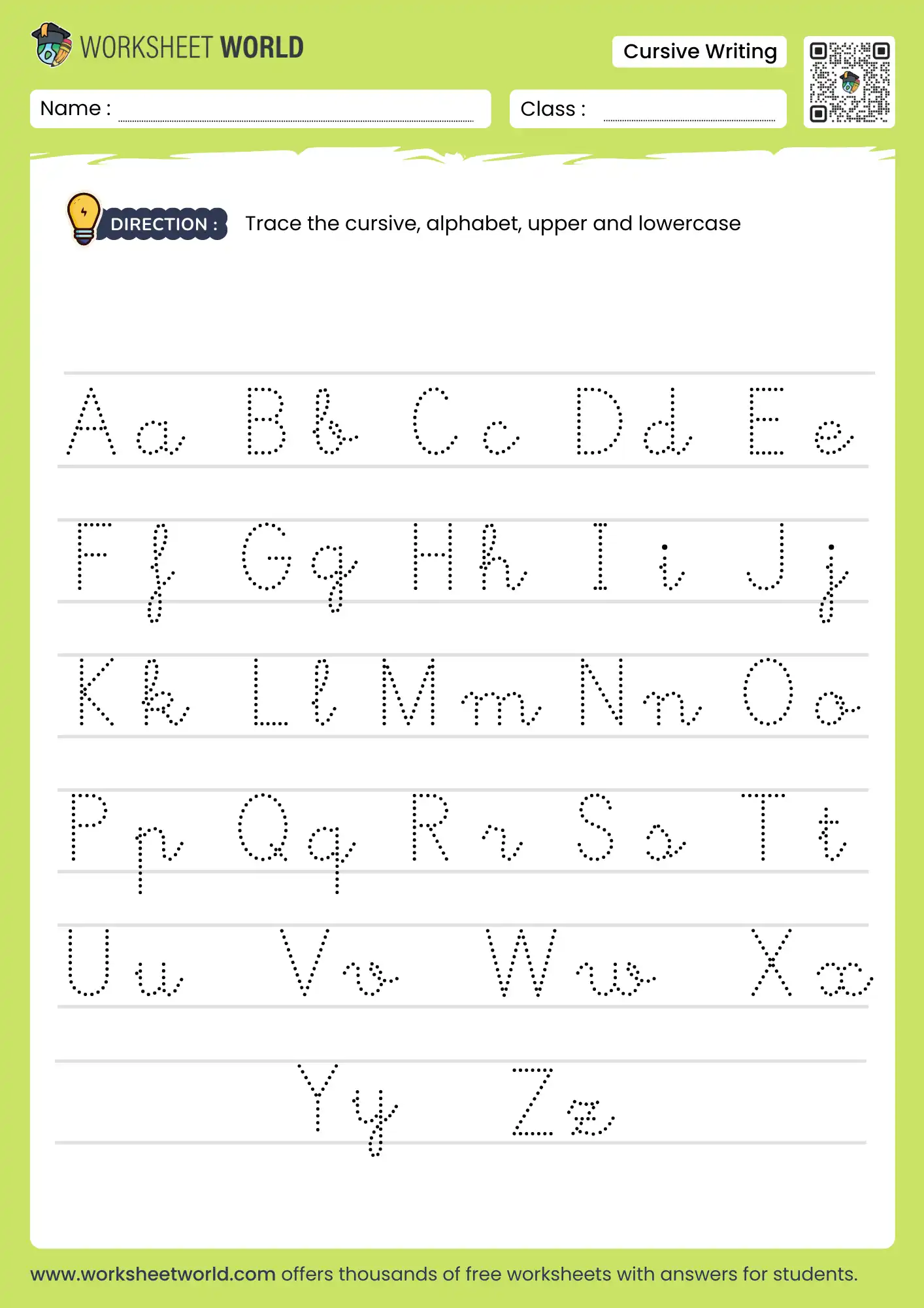 cursive writing worksheets pdf free download for grade 1 and 2