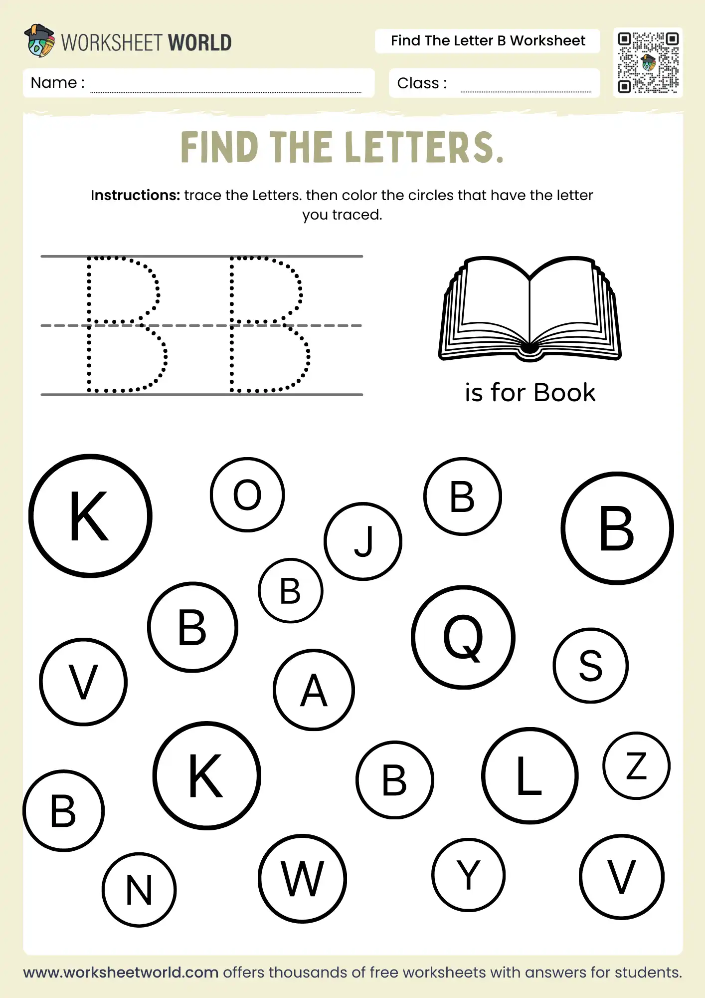 find-the-letter-b-worksheet find the letter b worksheet for preschool and kindergarten students to practice capital letter recognition