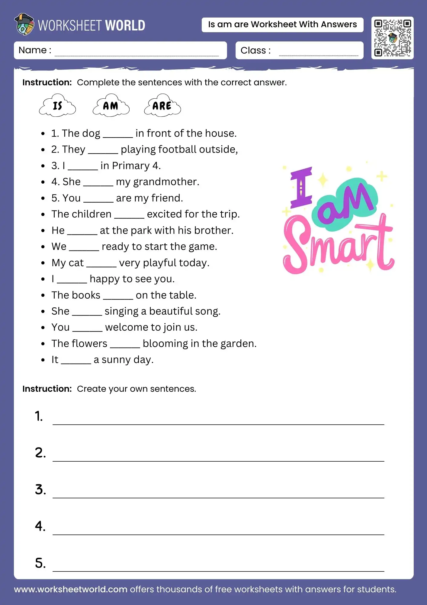 is-am-are-worksheet-with-answers is am are worksheet with answers grade 2 3 4 5 grammar practice