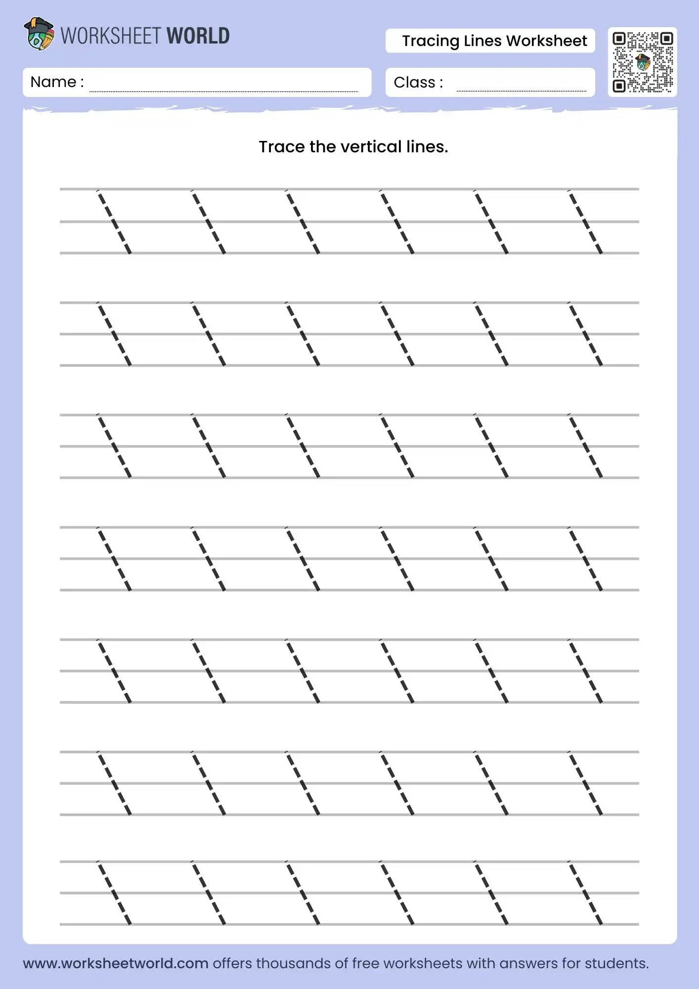left slanting line worksheets for kindergarten free printable practice