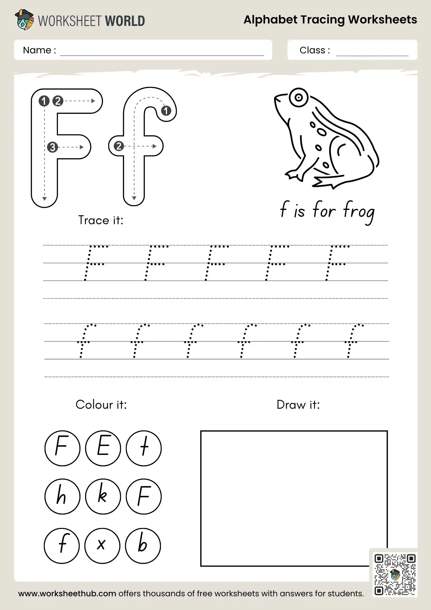 letter f alphabet tracing worksheets pdf