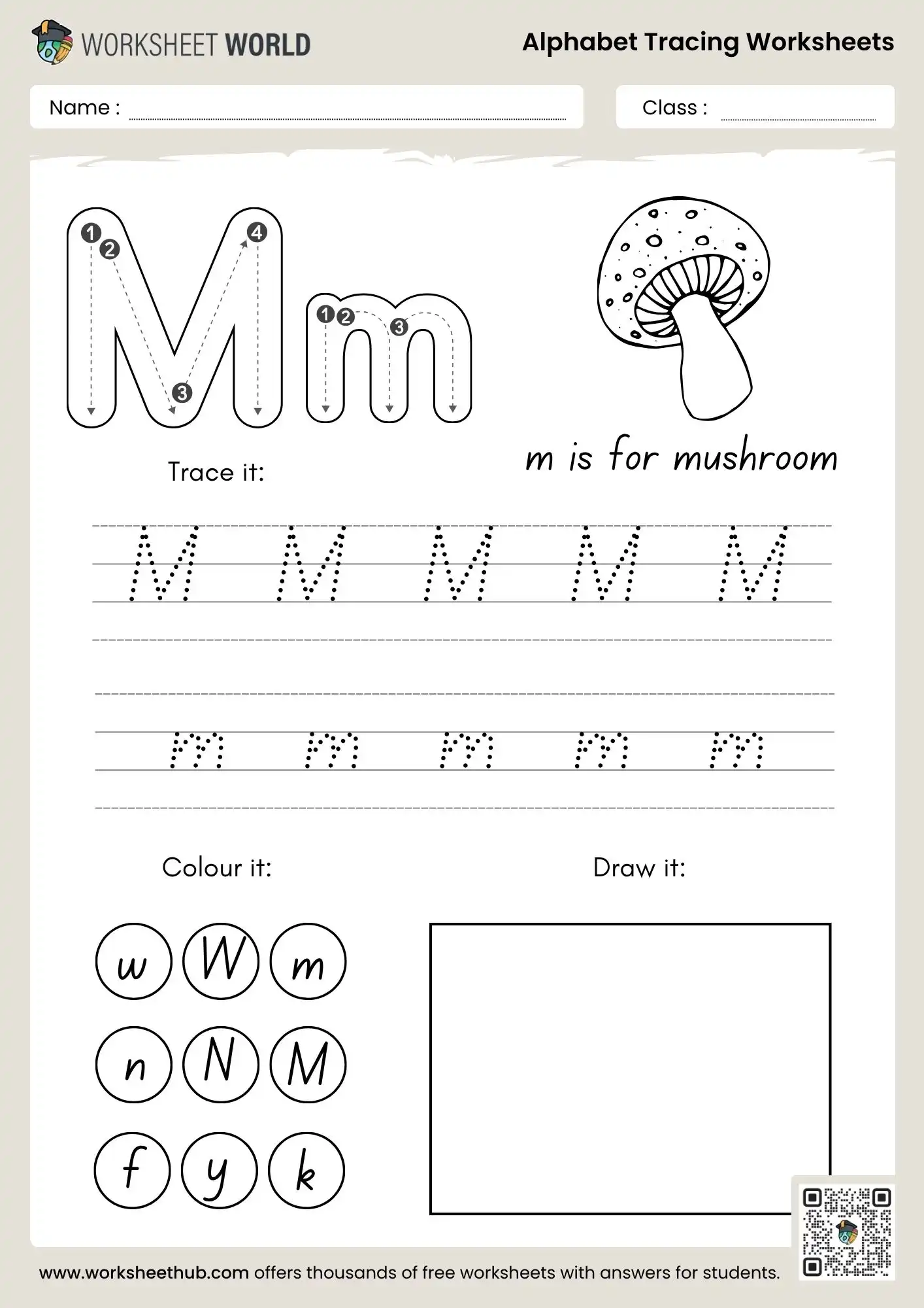 letter m alphabet tracing worksheets pdf