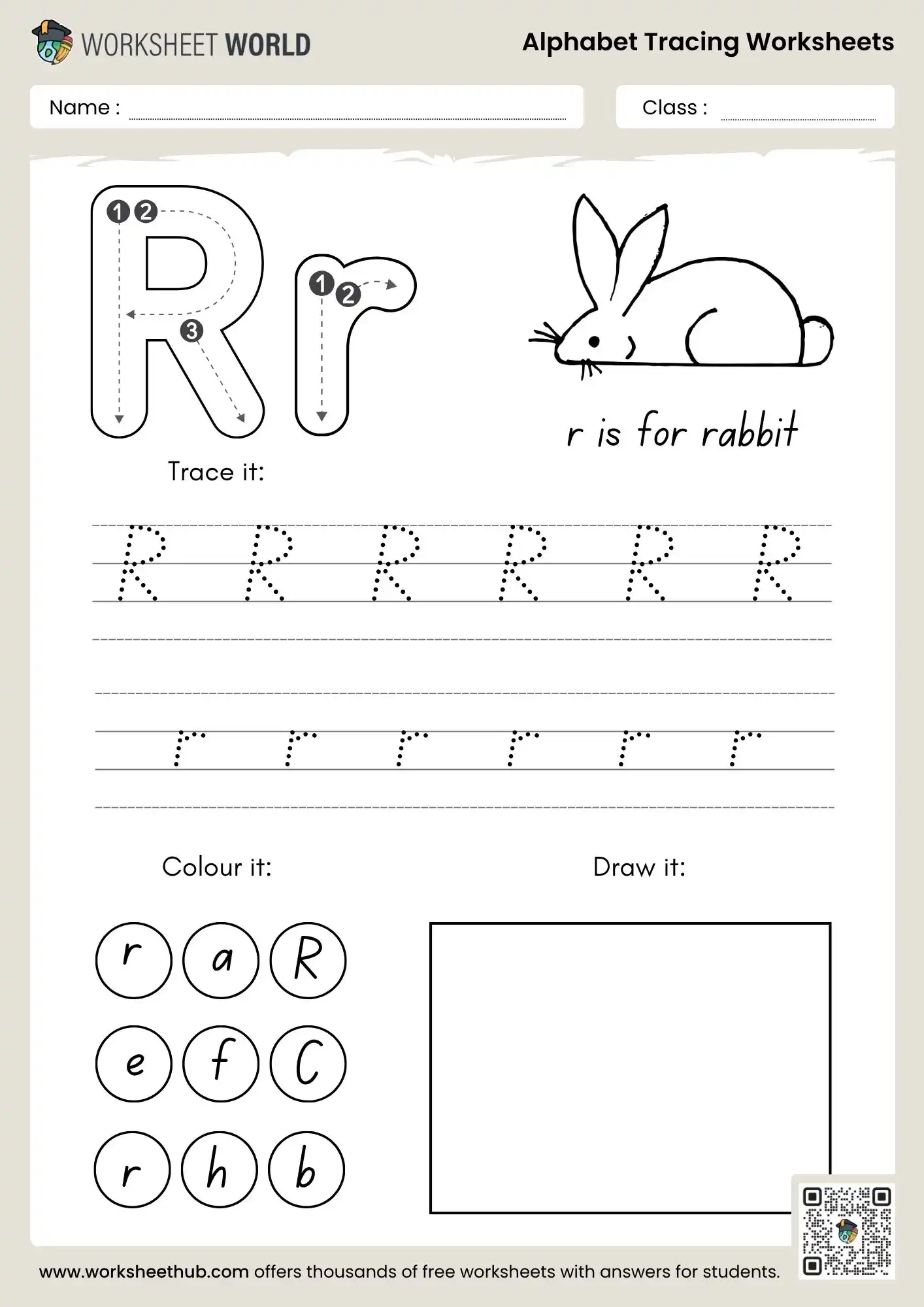 letter r alphabet tracing worksheets pdf