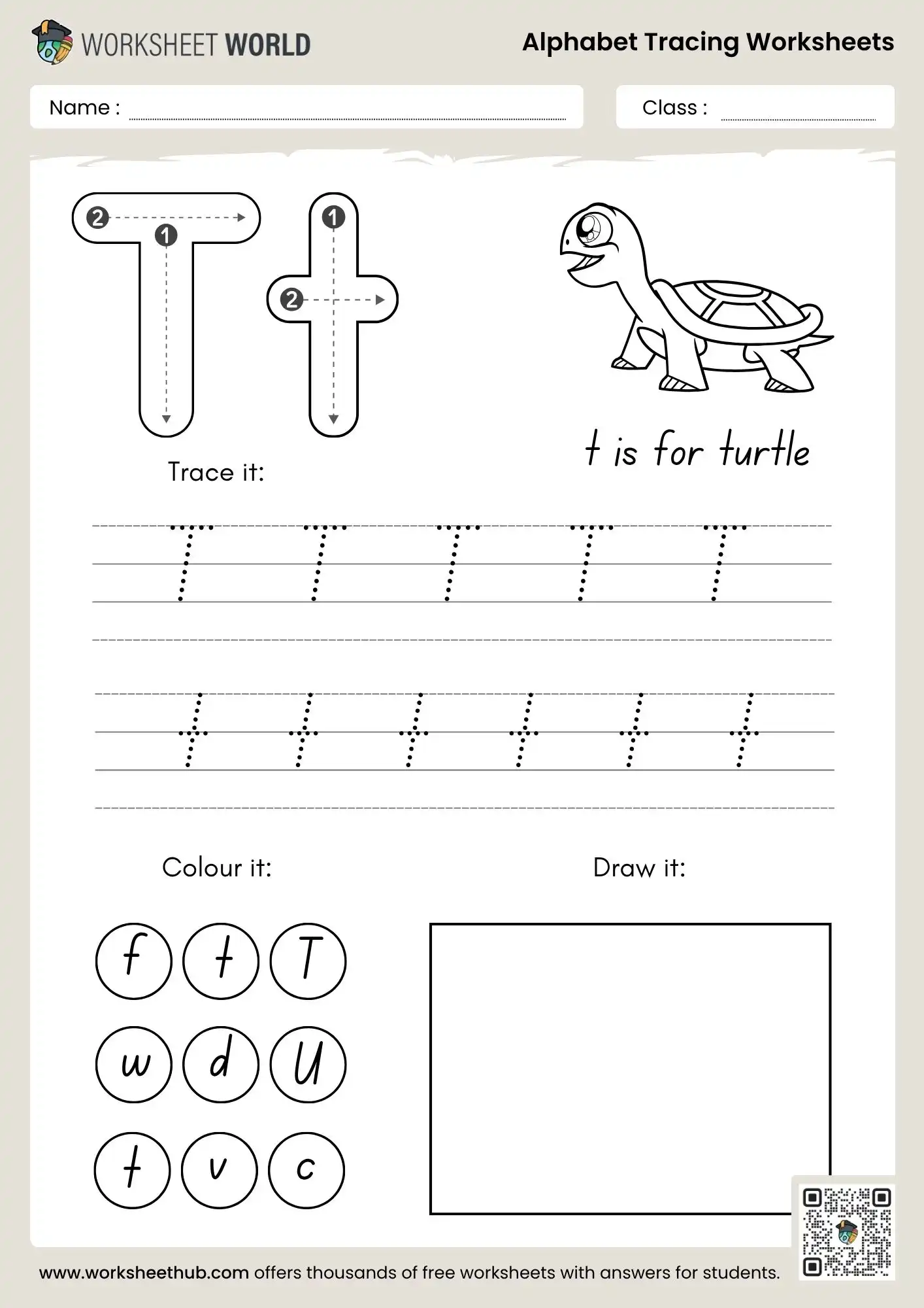 letter t alphabet tracing worksheets pdf