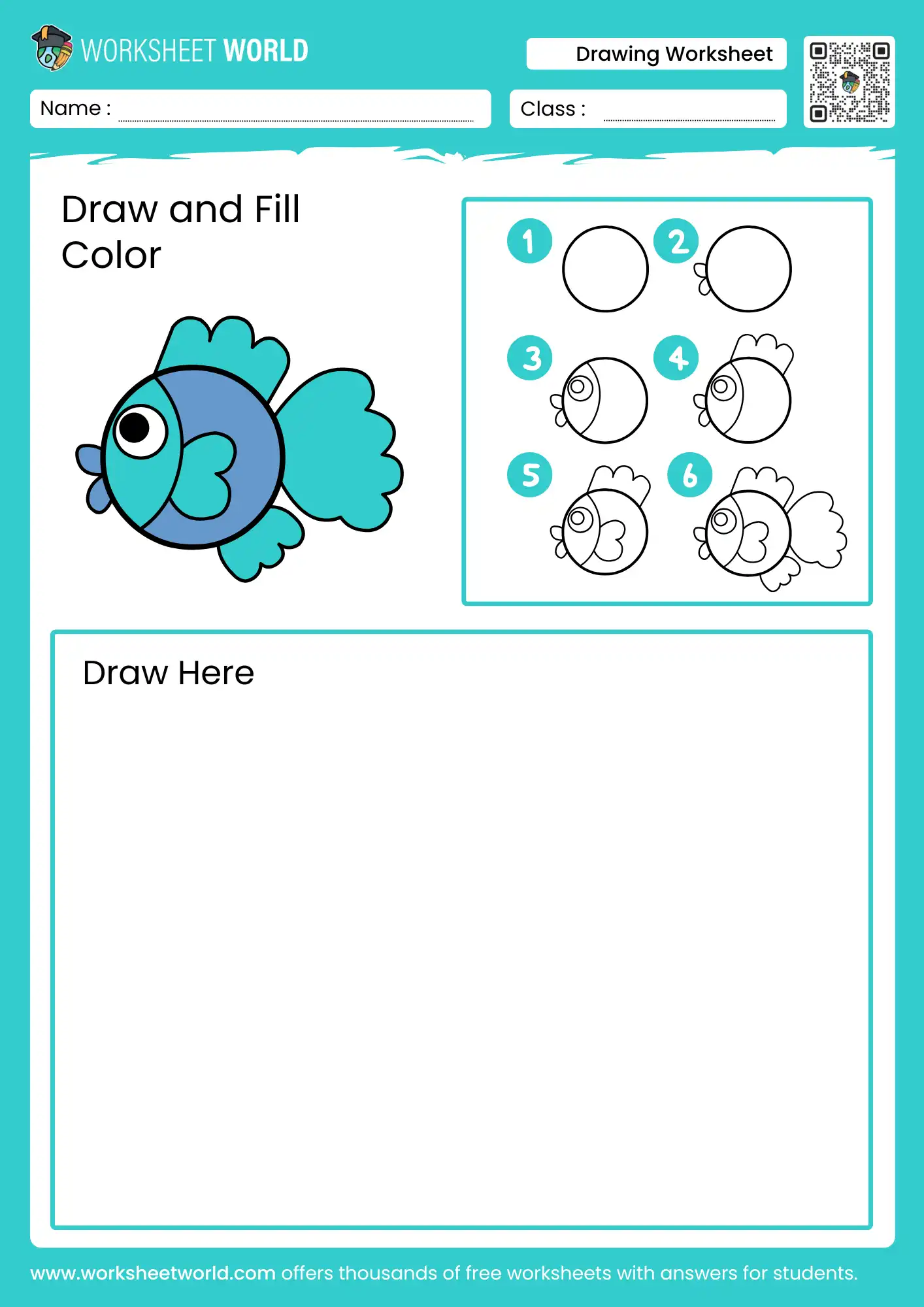 LKG Class Drawing Worksheet Worksheet World