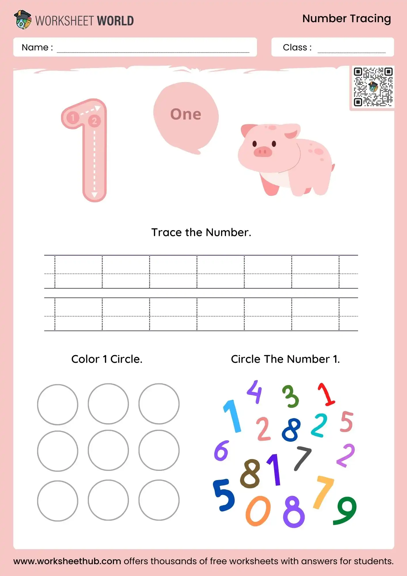 no 1 preschool number tracing worksheets nursery