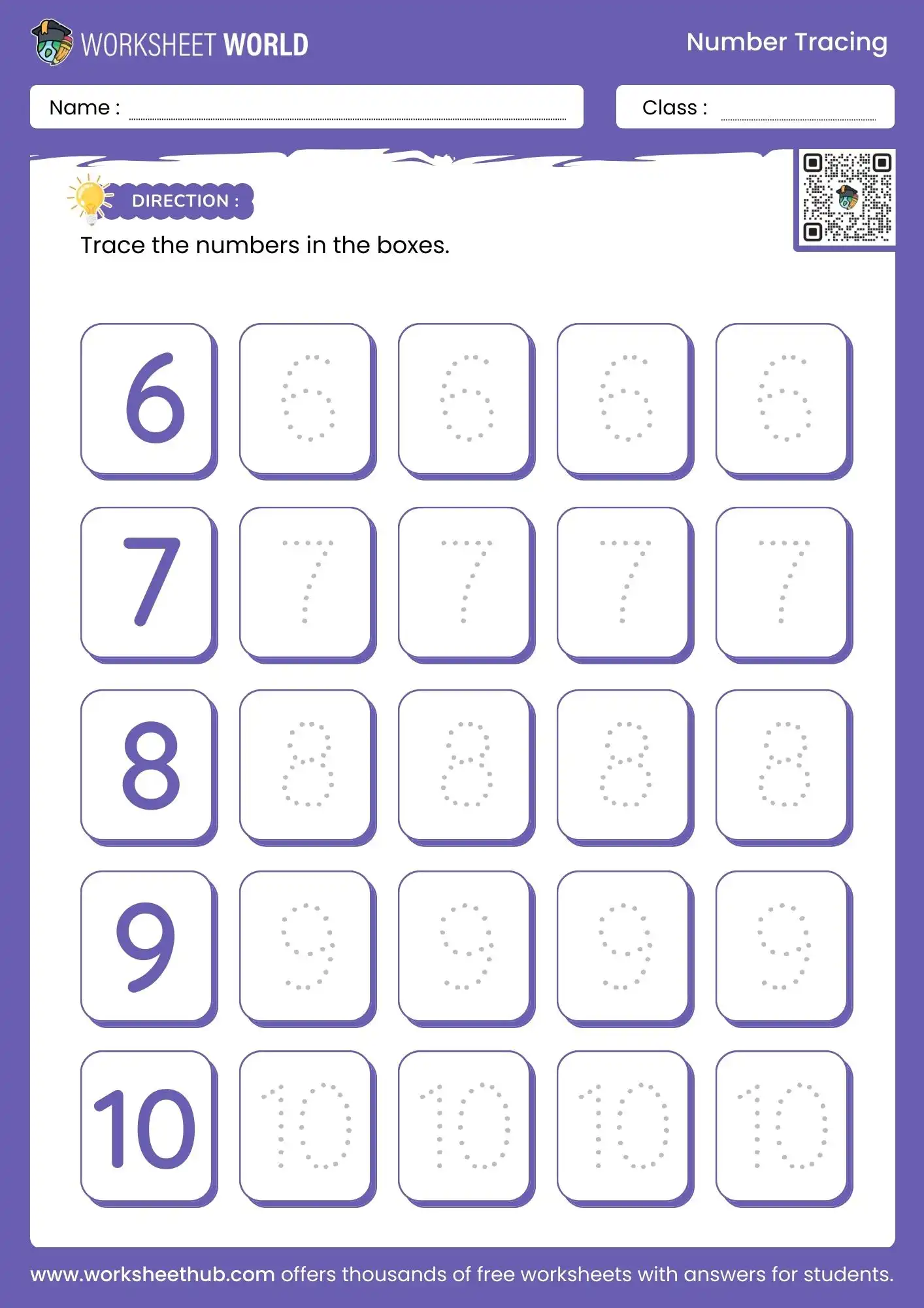 Number Tracing Worksheet For LKG number tracing worksheet for lkg