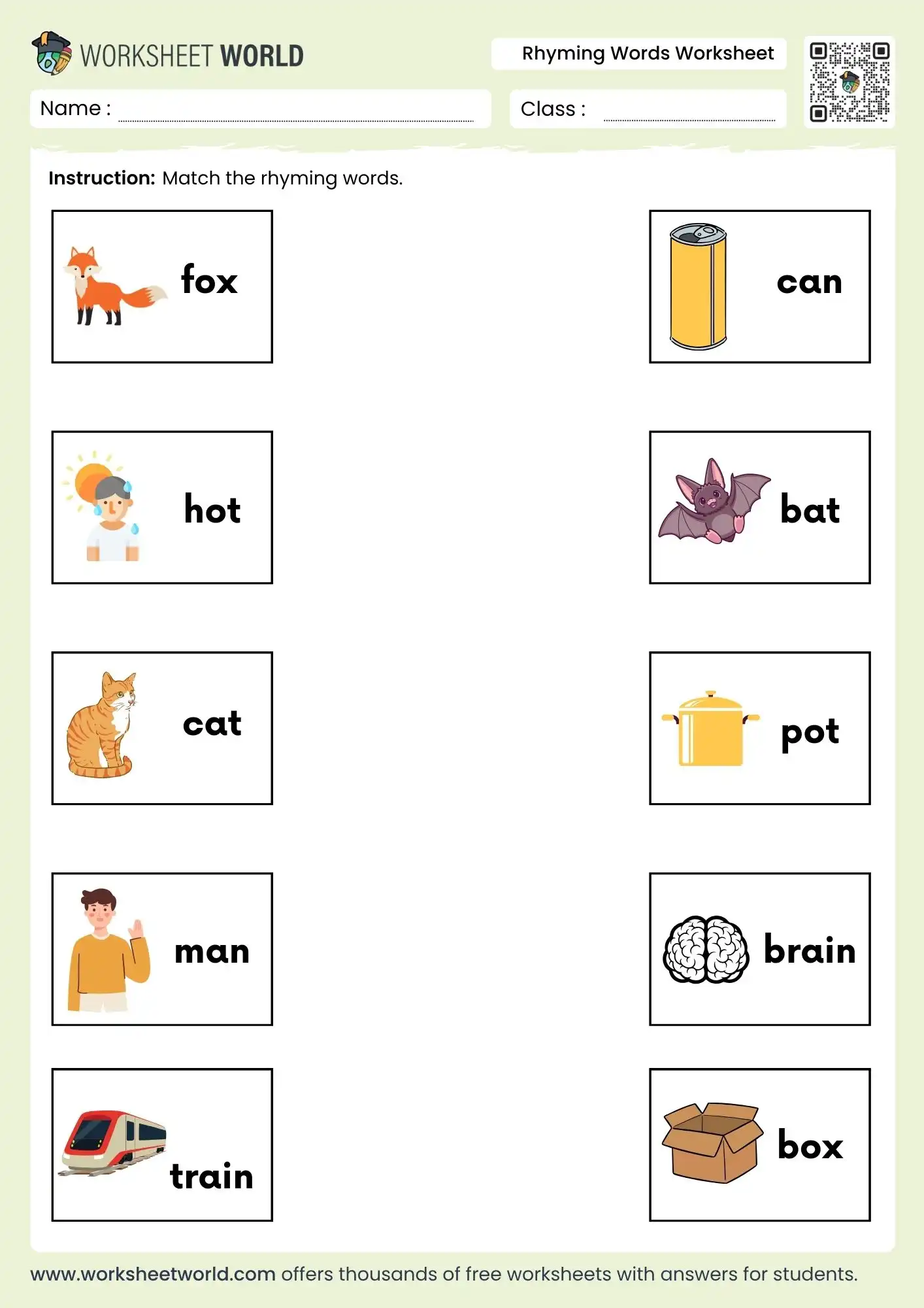 rhyming-words-worksheets-pdf rhyming words worksheets pdf picture matching activity kindergarten grade 1