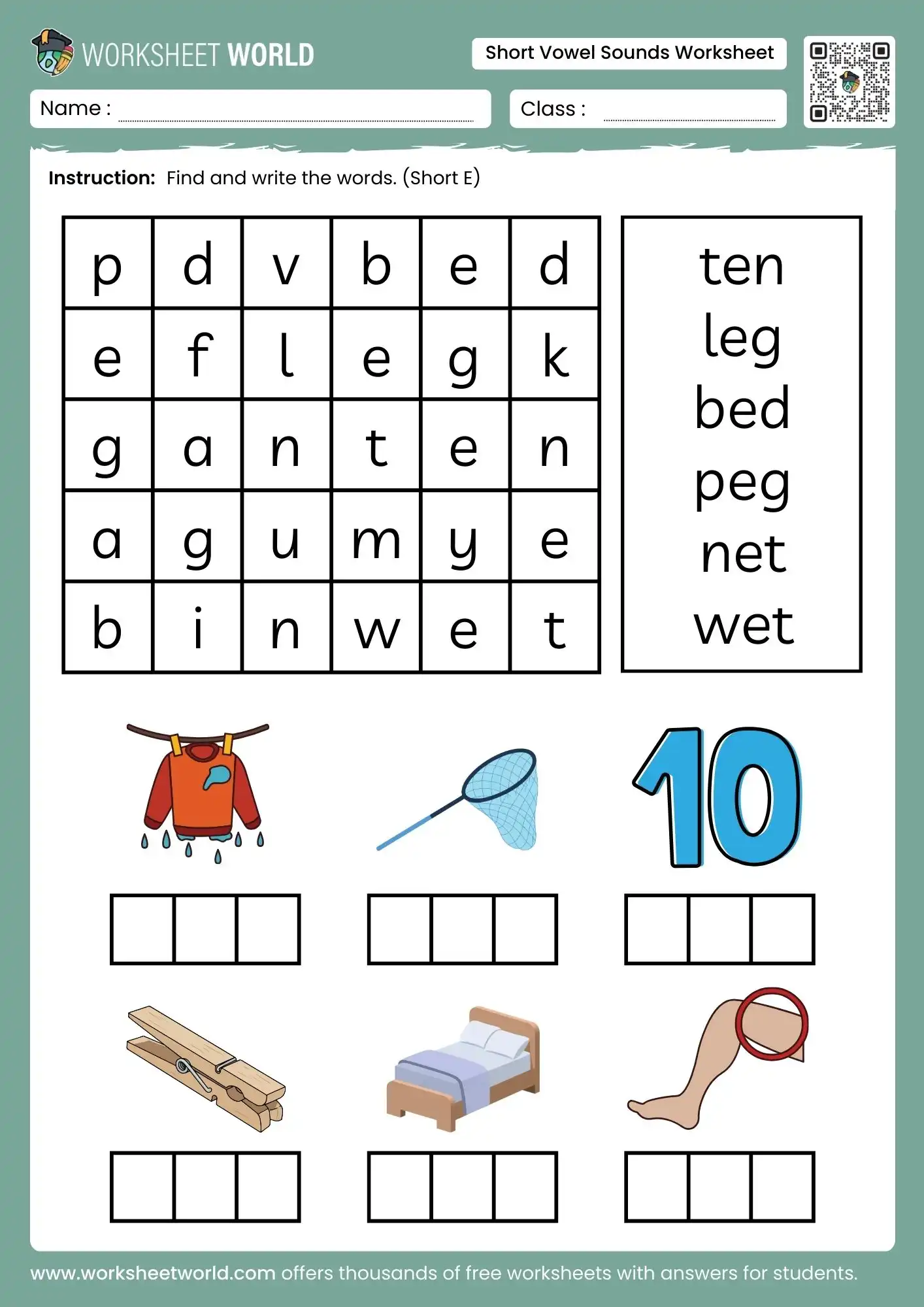 short vowel sounds worksheets for kindergarten grade 1 phonics practice
