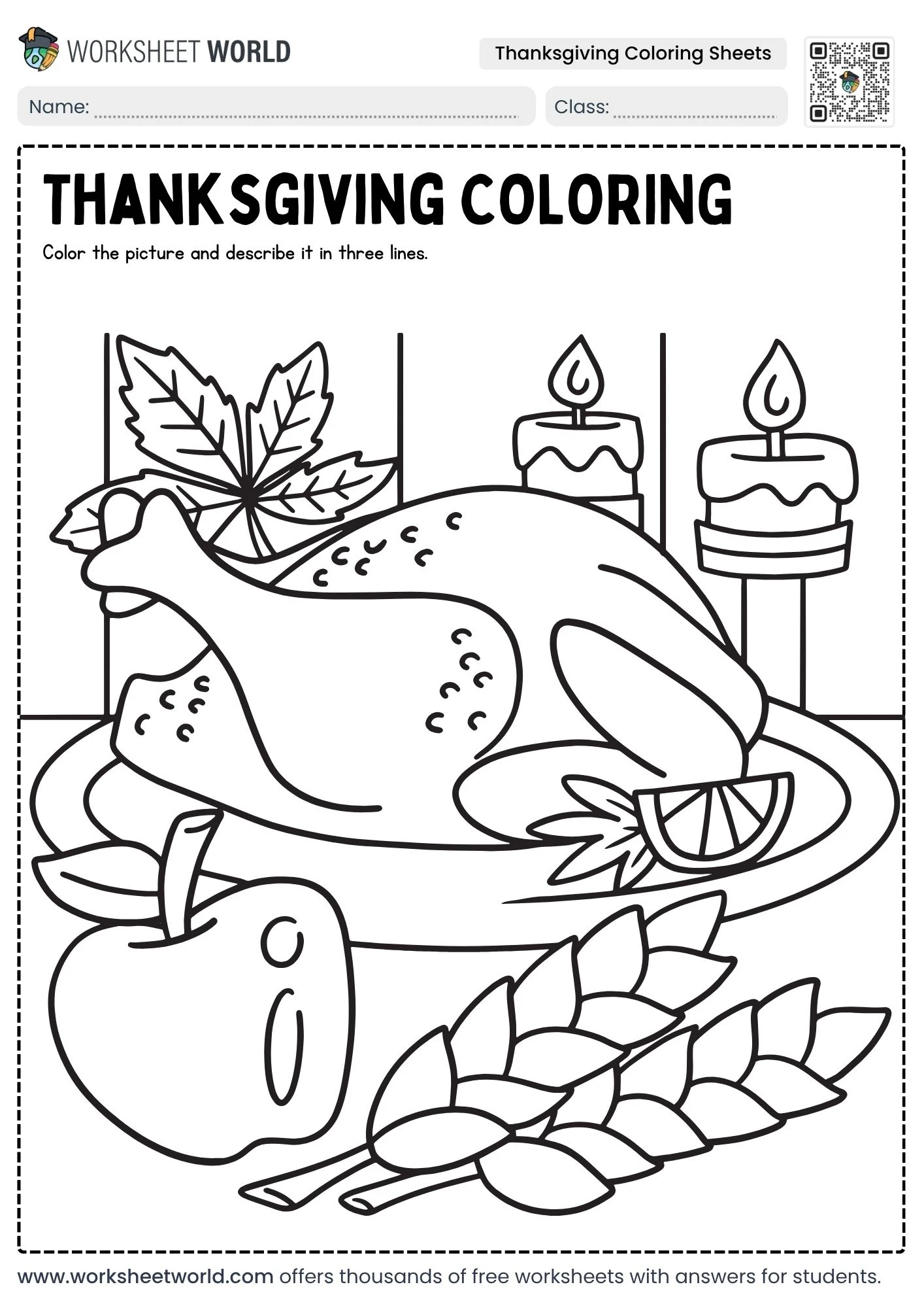 Free Printable Thanksgiving Coloring Pages For Kids 2 thanksgiving coloring pages pdf showing a holiday feast dinner