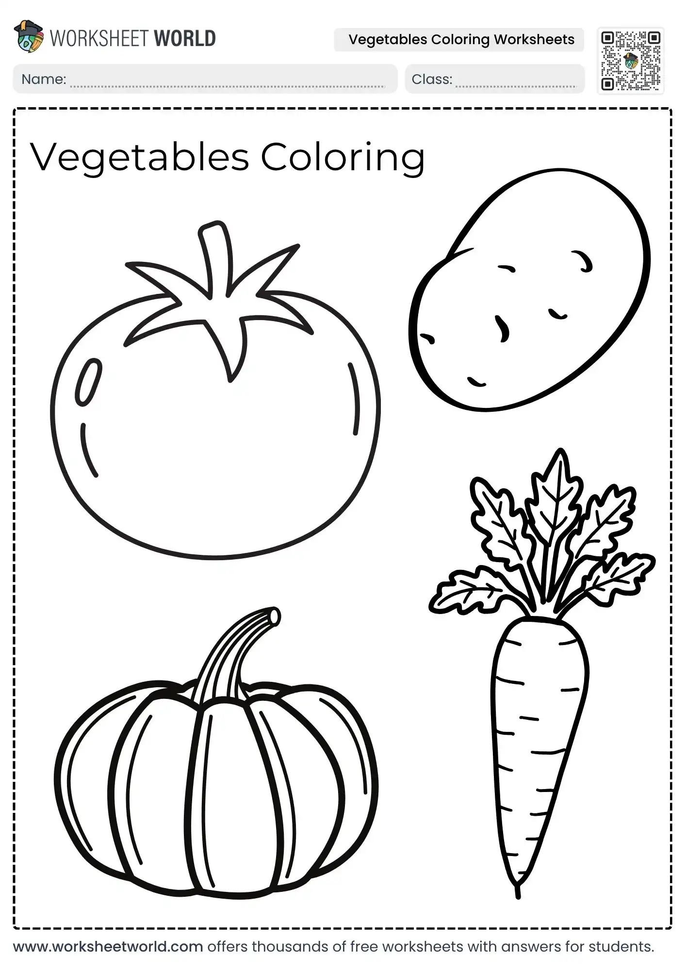 free vegetables coloring worksheets featuring a tomato potato pumpkin and carrot