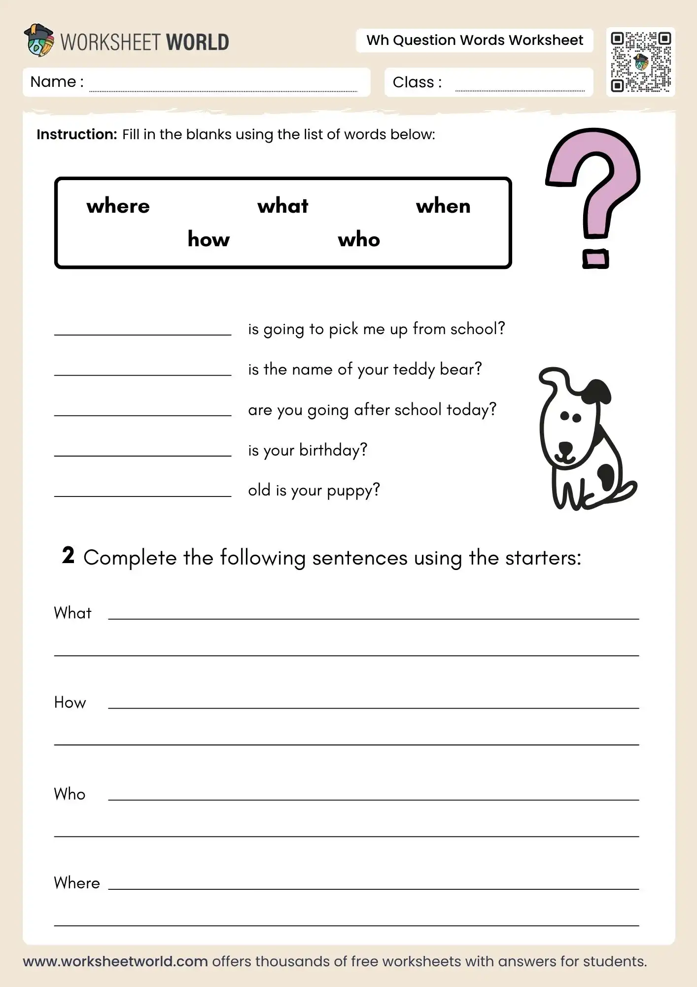 wh-question-words-worksheet wh question words worksheet grade 1 grade 2 grade 3 printable activity