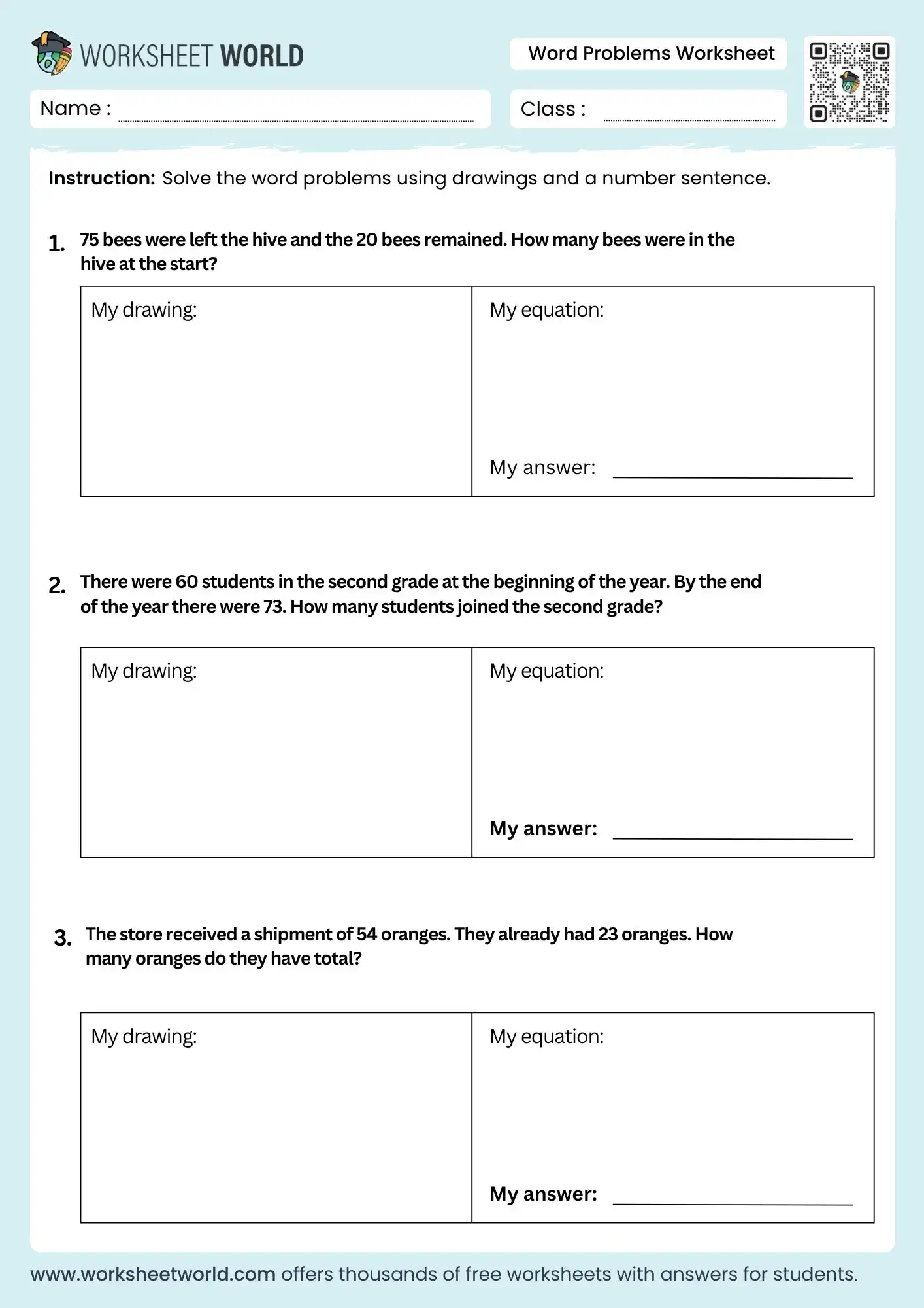 word-problems-worksheets word problems worksheets math practice grade 2 3 4